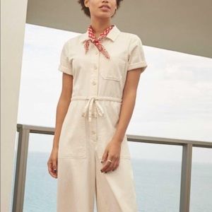 Madewell wide leg utility jumpsuit